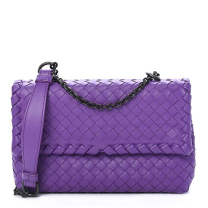 Bottega Veneta Nappa Intrecciato Baby Olimpia Shoulder Bag Byzantine 1 of 10