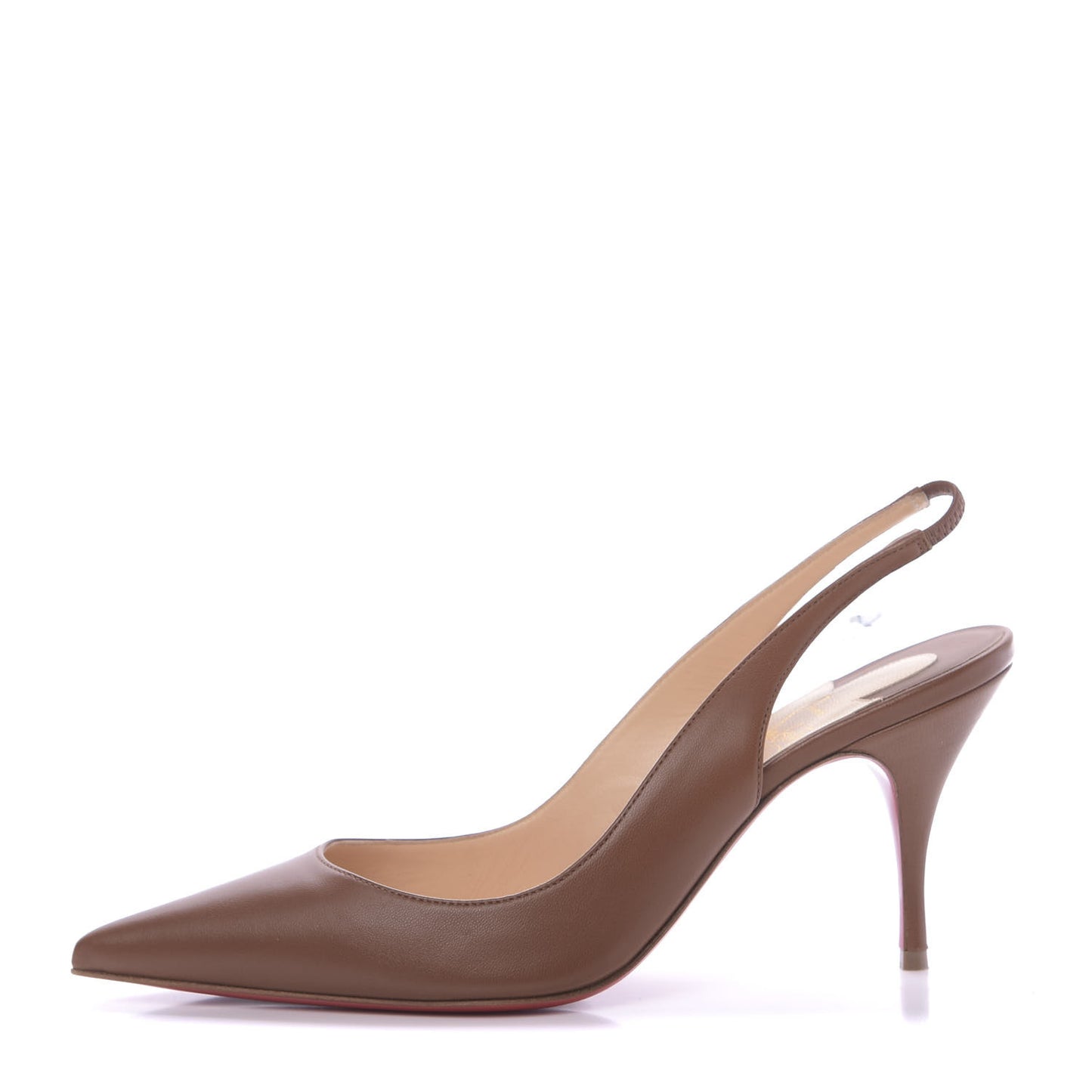 Nappa Clare Sling 80 Pumps 37 Cuoio