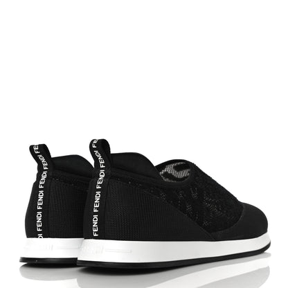 Fendi X SARAH COLEMAN Mesh FF Vertigo Runner Slip On Sneakers 36 Black 4 of 13
