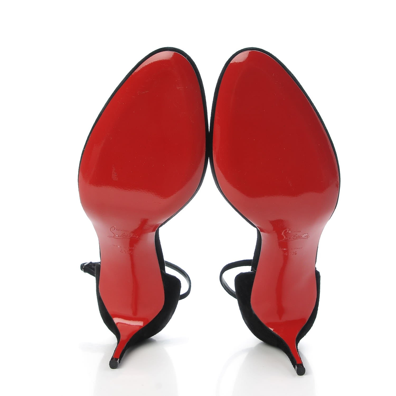 Christian Louboutin Suede Rounditown 70 Pump 41.5 Black 5 of 10