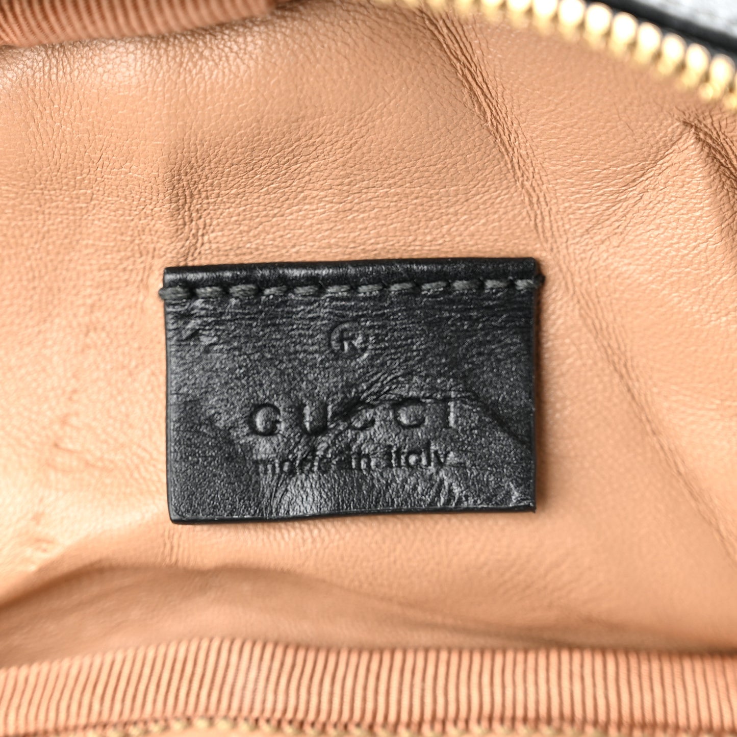 Calfskin Trapuntata Zumi Belt Bag Black