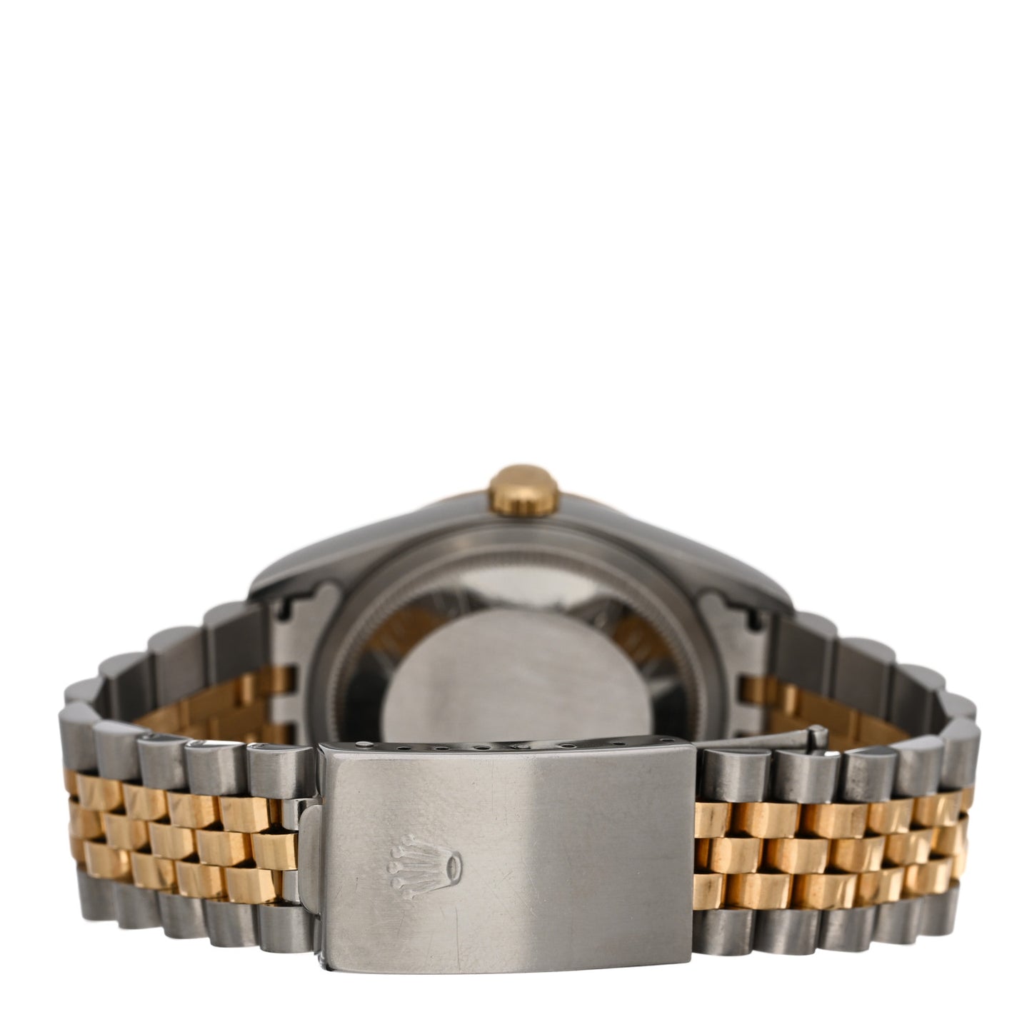 Stainless Steel 18K Yellow Gold 36mm Oyster Perpetual Datejust Watch Champagne Linen 16233