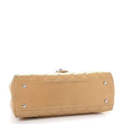 Chanel Lambskin Quilted Jumbo Kelly Flap Bag Beige 4 of 14