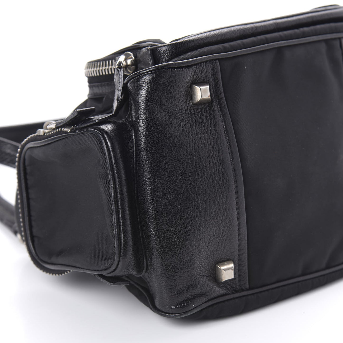 Tessuto Nylon Soft Calf Tote Black