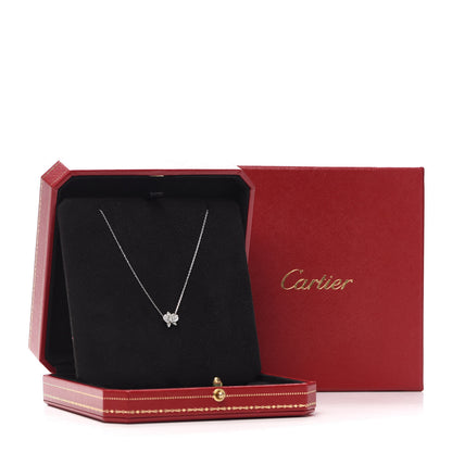 Cartier 18K White Gold Diamond Caresse D'Orchidees Par Cartier Necklace 7 of 7