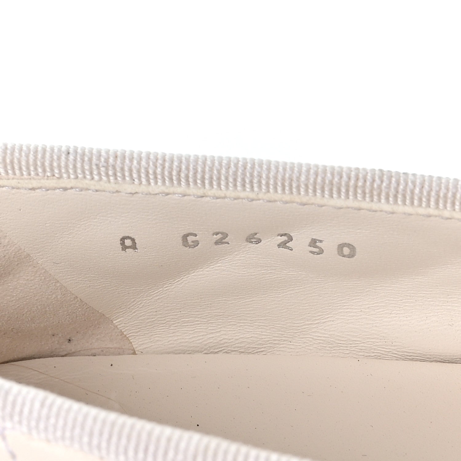 Chanel Canvas Lambskin Quilted CC Cap Toe Ballerina Flats 37 White Black 8 of 8