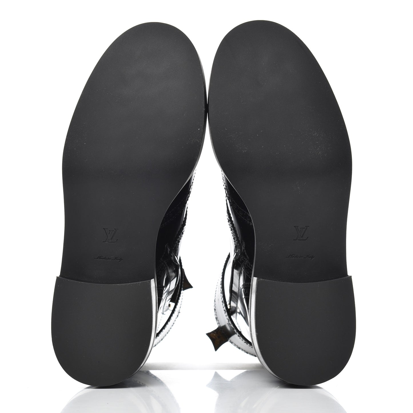 Glazed Calfskin Midtown Ankle Boots 41 Black