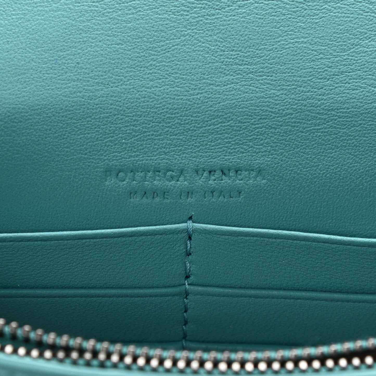 Velvet Ayers Intrecciato Butterfly Chain Wallet Linoleum