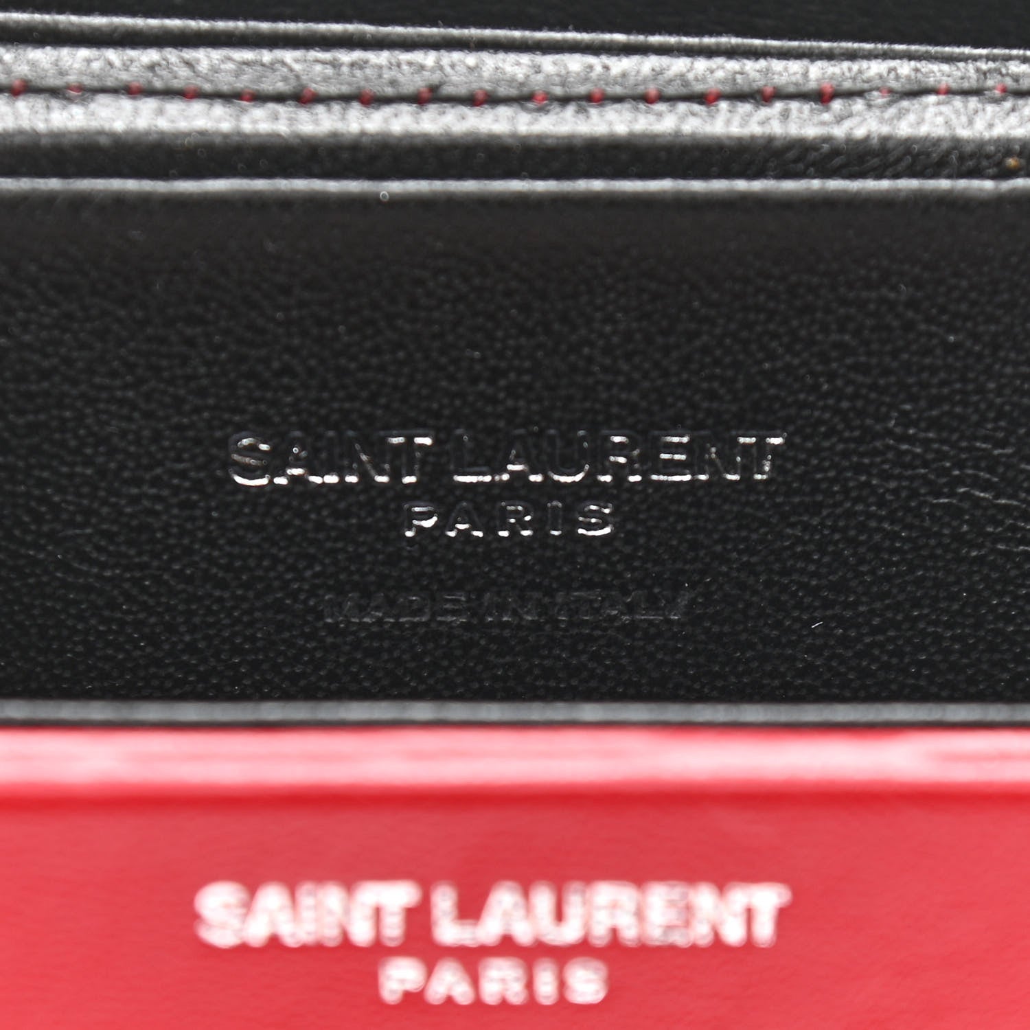 Saint Laurent Lambskin Smoking Box Crossbody Rouge Eros 6 of 11