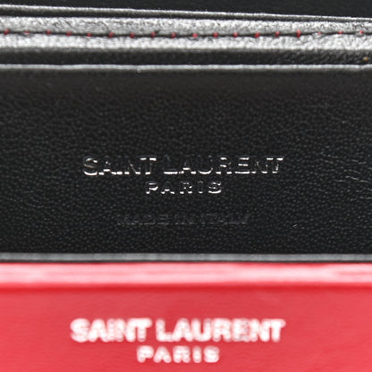 Saint Laurent Lambskin Smoking Box Crossbody Rouge Eros 6 of 11