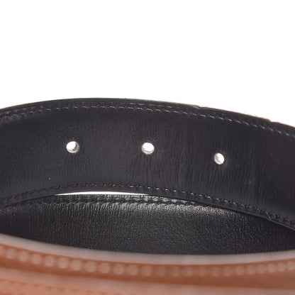 Hermes Box Togo 32mm H Belt 85 Black Gold 6 of 7