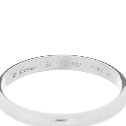 Cartier Platinum 2.5mm 1895 Wedding Band Ring 54 6.75 4 of 4