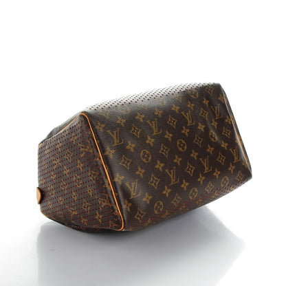 Louis Vuitton Monogram Perforated Speedy 30 Orange 4 of 10
