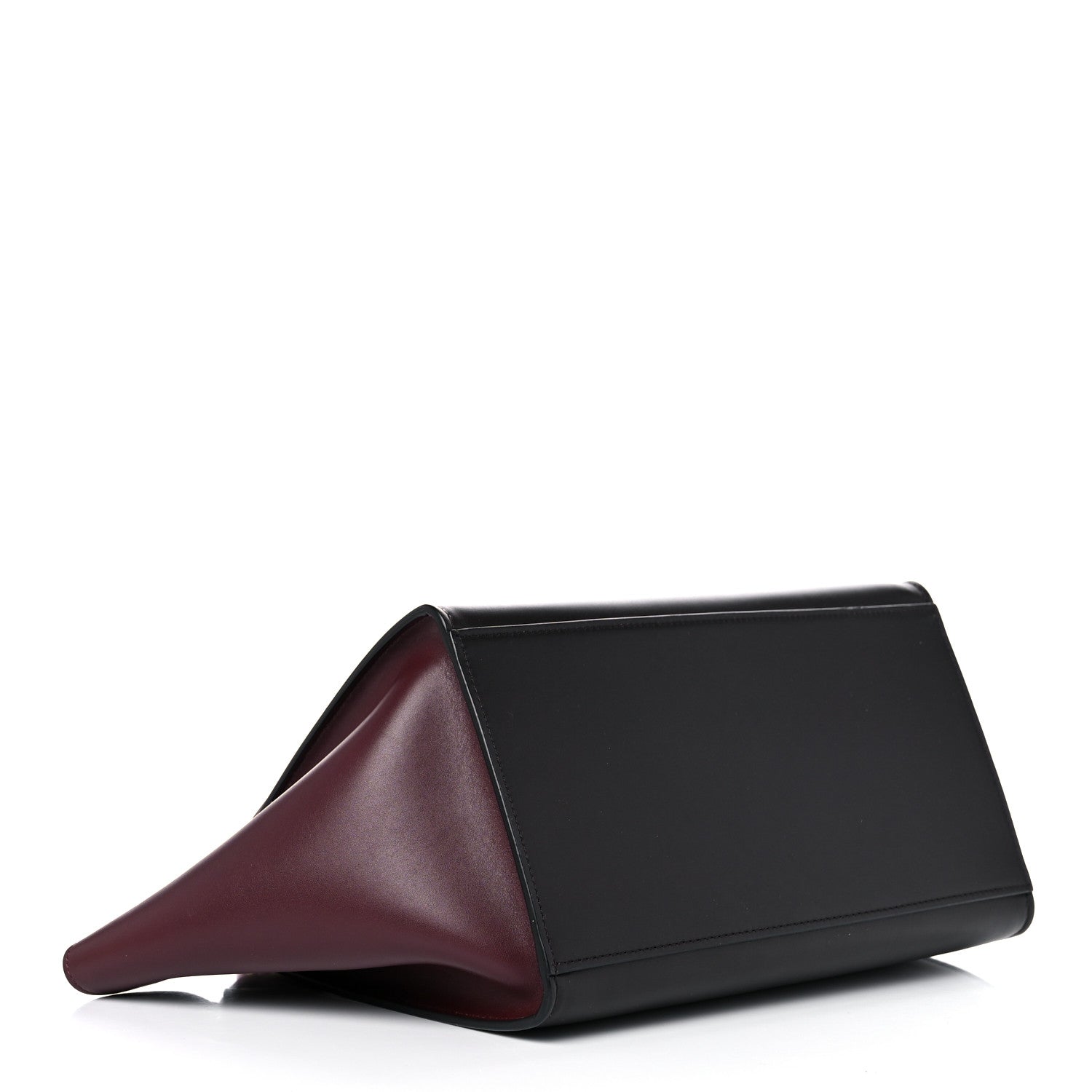 Celine Smooth Calfskin Suede Small Tri-Color Trapeze Red 3 of 12