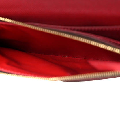 Louis Vuitton Damier Ebene Caissa Wallet Cherry 15 of 15