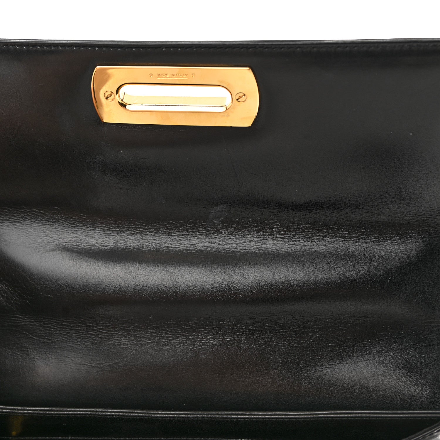 Salvatore Ferragamo Brushed Off Calfskin Iconic Large Top Handle Bag Black 10 of 17