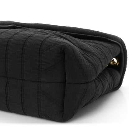 Saint Laurent Cotton Gauze Y Quilted Monogram Small Loulou Chain Satchel Black 11 of 11