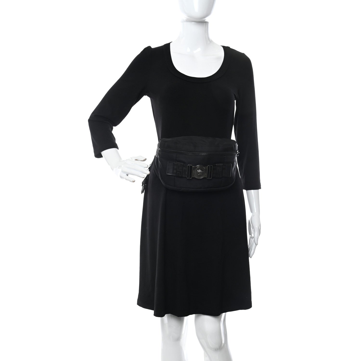 Versace Nylon Palazzo Medusa Belt Bag Black 3 of 11