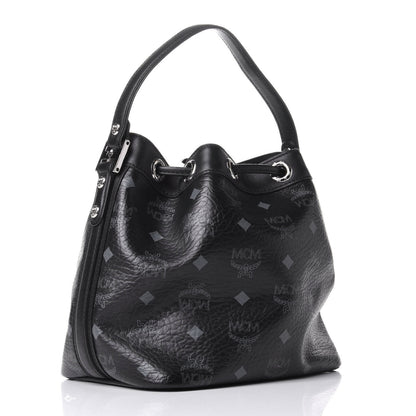 MCM Visetos Essential Drawstring Bucket Bag Black 3 of 15