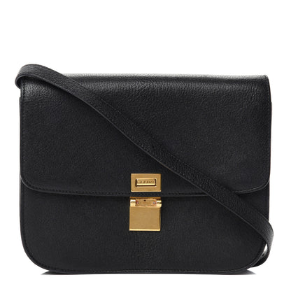 Celine Goatskin Medium Classic Box Flap Bag Black 1 of 12