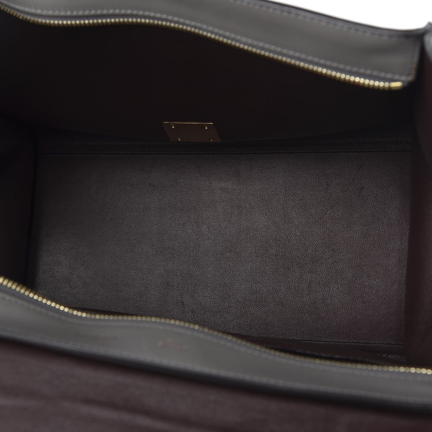 Celine Crocodile Embossed Nubuck Medium Trapeze Grey 5 of 9