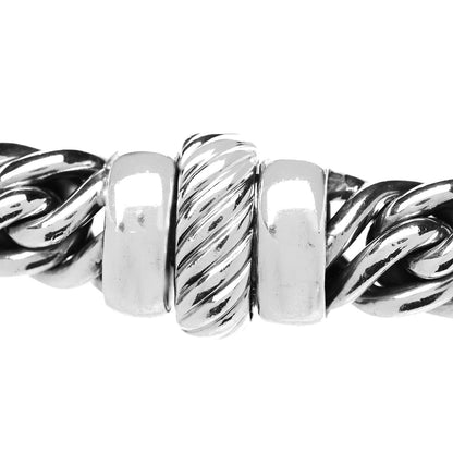 David Yurman Sterling Silver Diamond Lyrica Rope Necklace 5 of 5