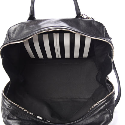 Marc Jacobs Calfskin Striped Antonia Satchel Black White 4 of 9