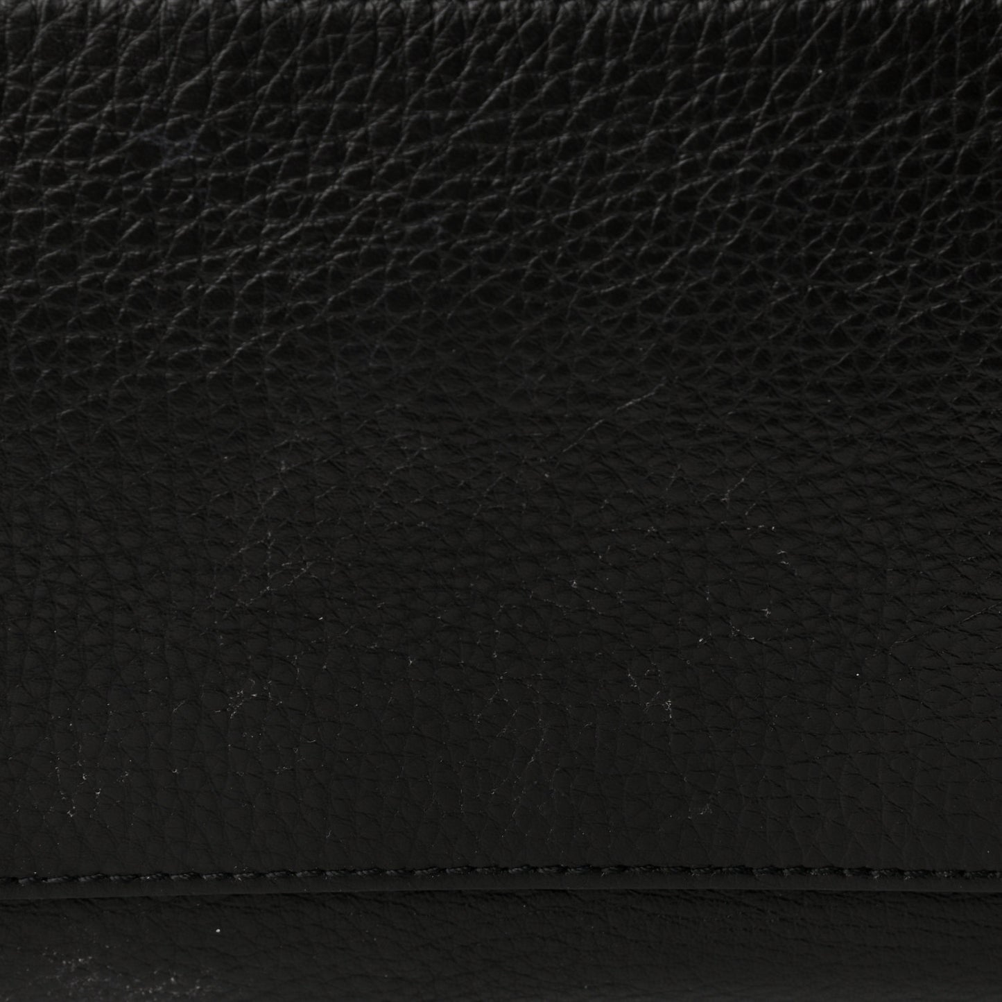 Pebbled Calfskin Small Pandora Pure Flap Bag Black