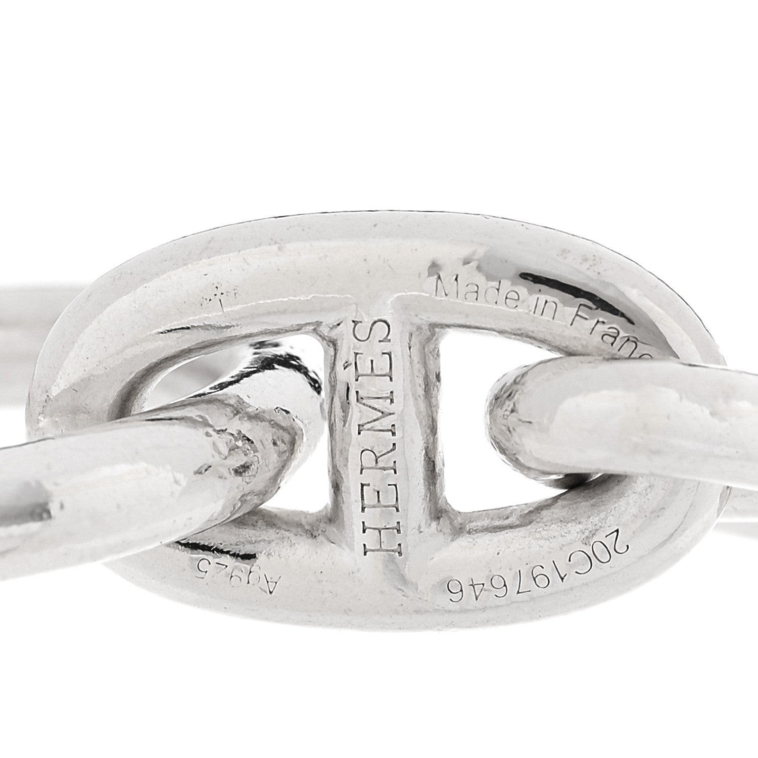 Hermes Sterling Silver MM Chaine d'Ancre Bracelet 3 of 4