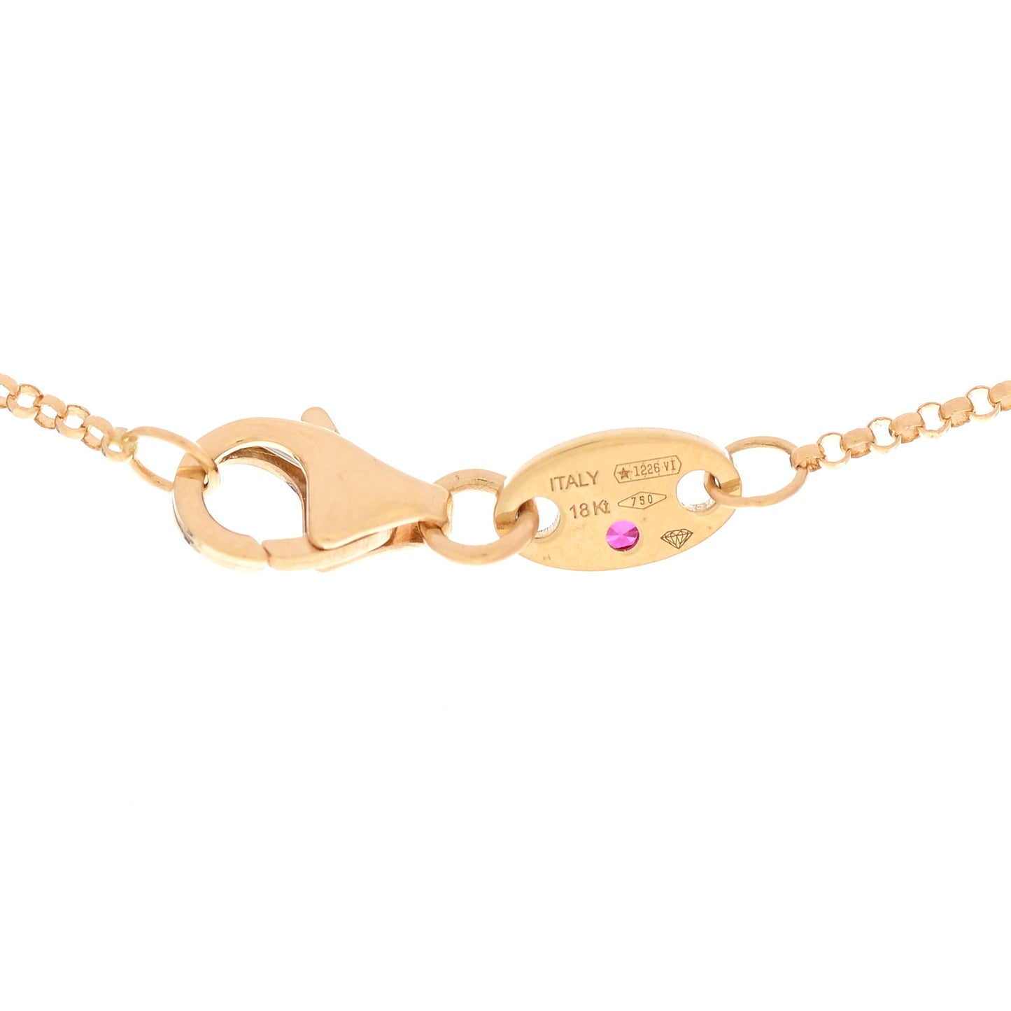18K Yellow Gold Diamond Princess Initial C Pendant Necklace