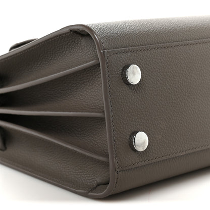 Saint Laurent Grained Calfskin Topstich Baby Sac De Jour Fog 10 of 11