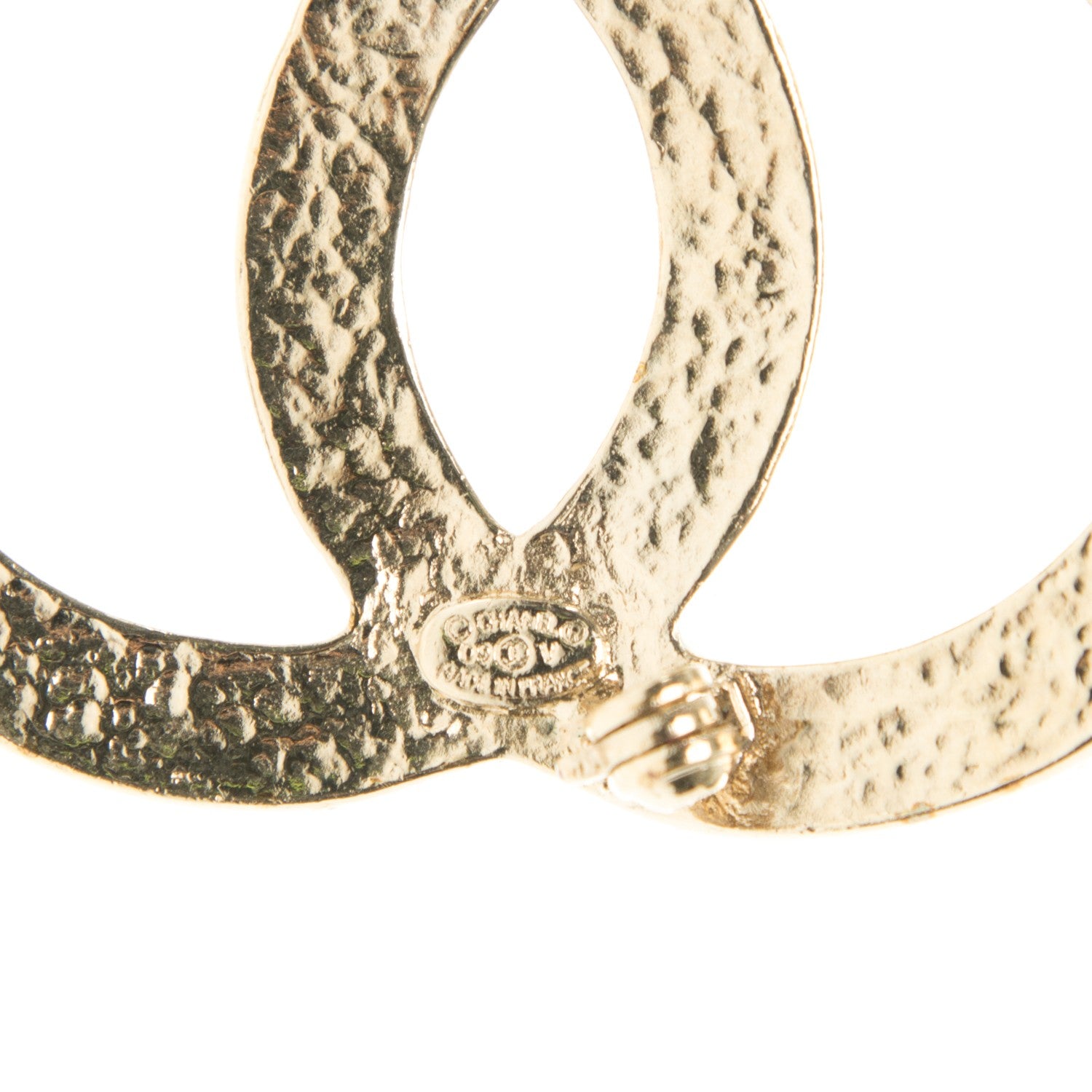 Chanel Pearl CC Brooch Light Gold 5 of 5
