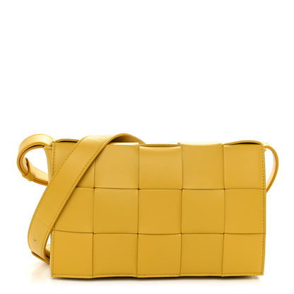 Bottega Veneta Lambskin Maxi Intrecciato Cassette Crossbody Bag Buttercup 1 of 9