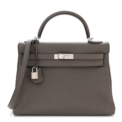 Hermes Togo Kelly Retourne 32 Etain 1 of 15