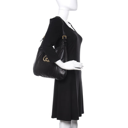 Gucci Calfskin Medium Britt Hobo Black 2 of 14