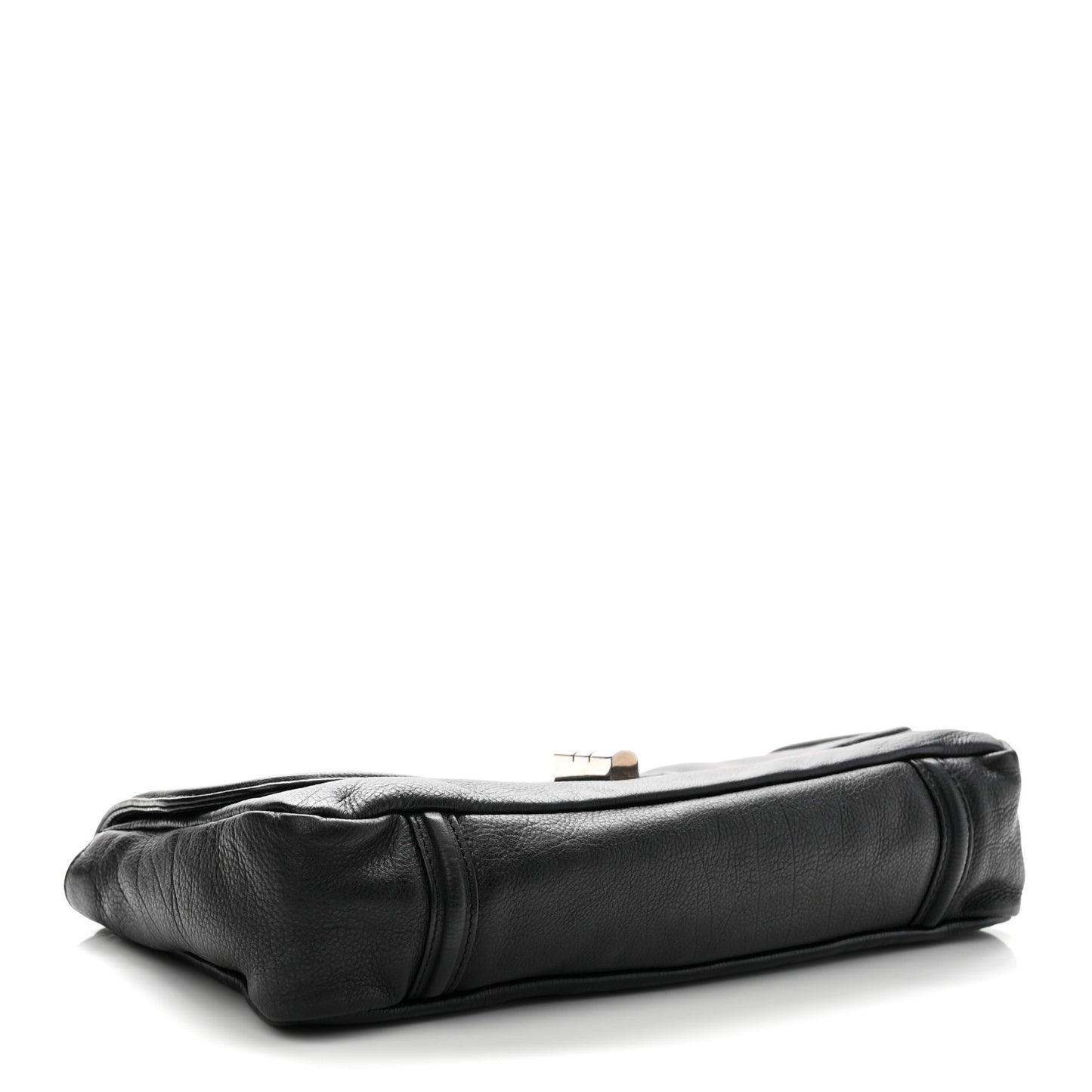 Grained Calfskin Mademoiselle Lock Bijoux Chain Flap Black