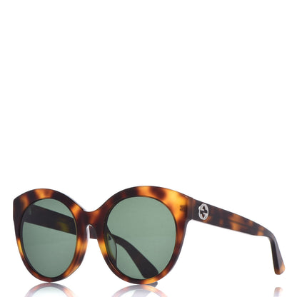 Gucci Round GG Sunglasses GG0028SA Tortoise 1 of 6