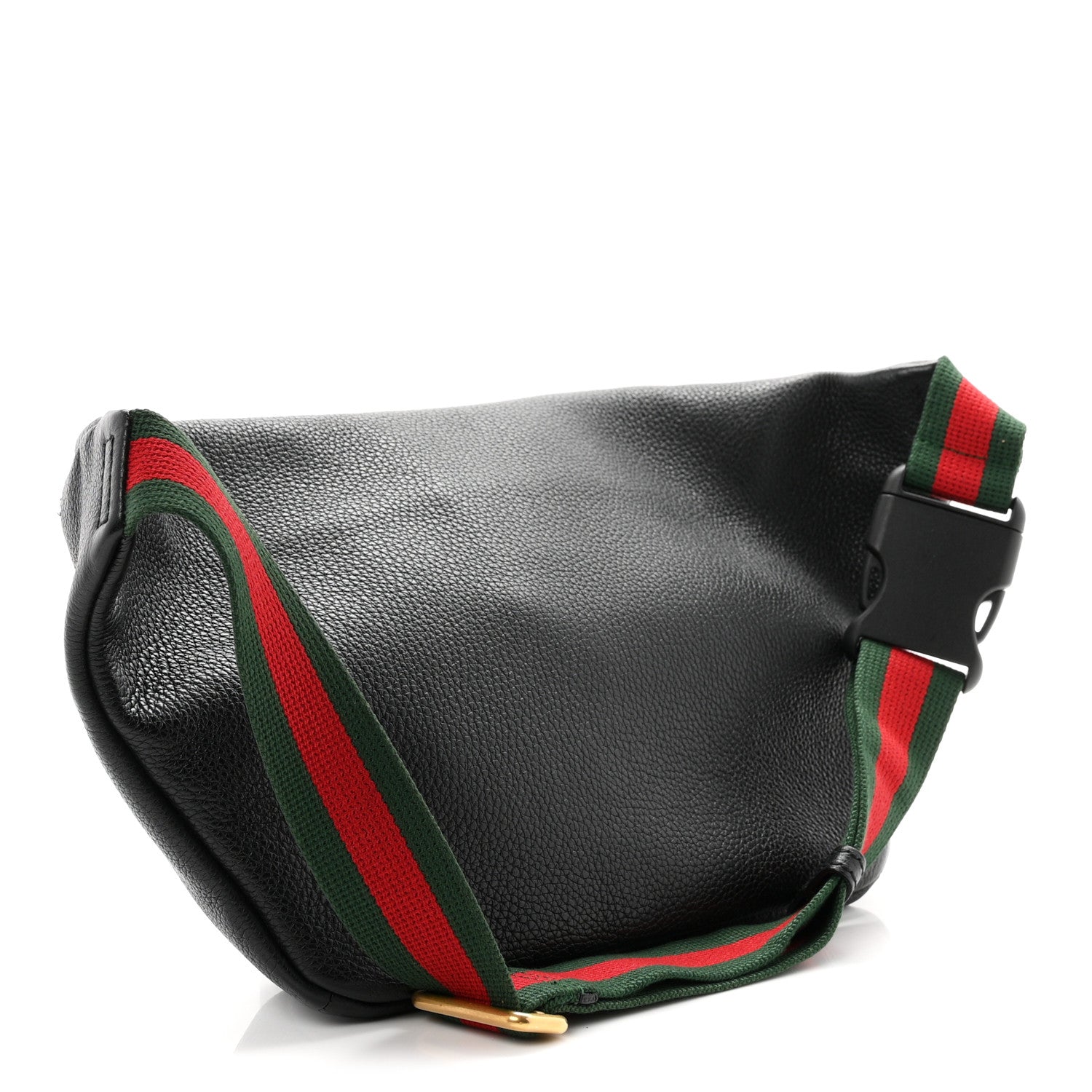 Gucci Grained Calfskin Logo Belt Bag Black 2 of 9