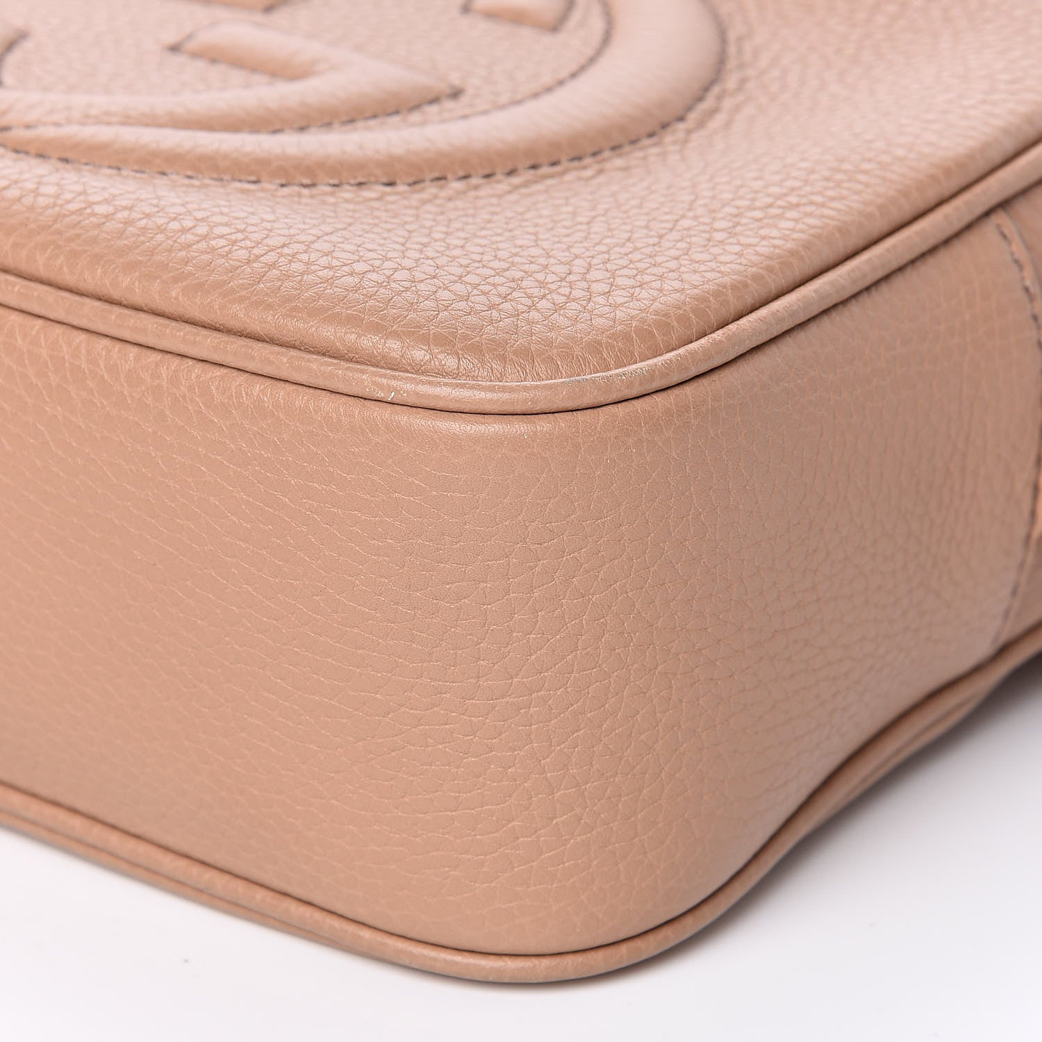 Gucci Pebbled Calfskin Small Soho Disco Bag Rose Beige 9 of 12