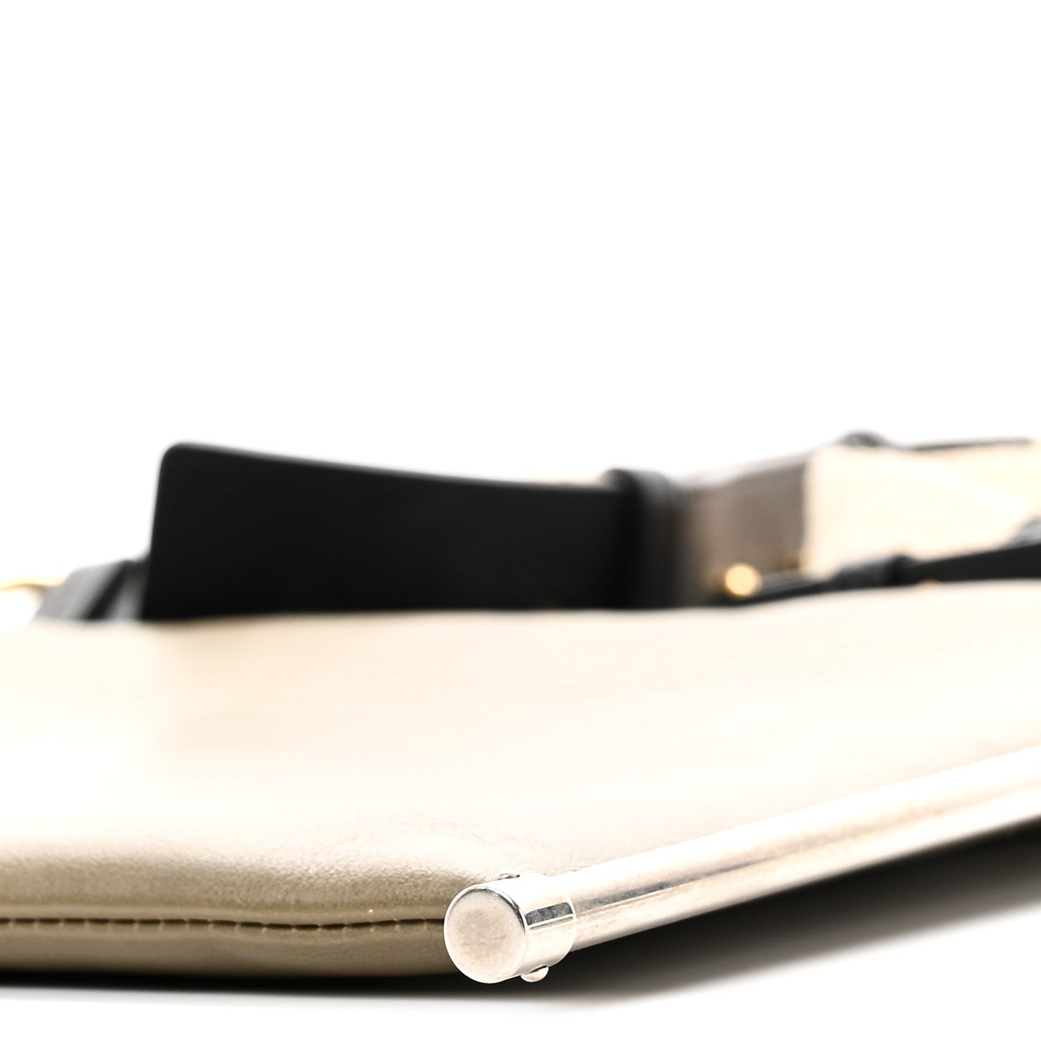 Chloe Smooth Calfskin Medium Roy Clutch Merino Grey 9 of 9