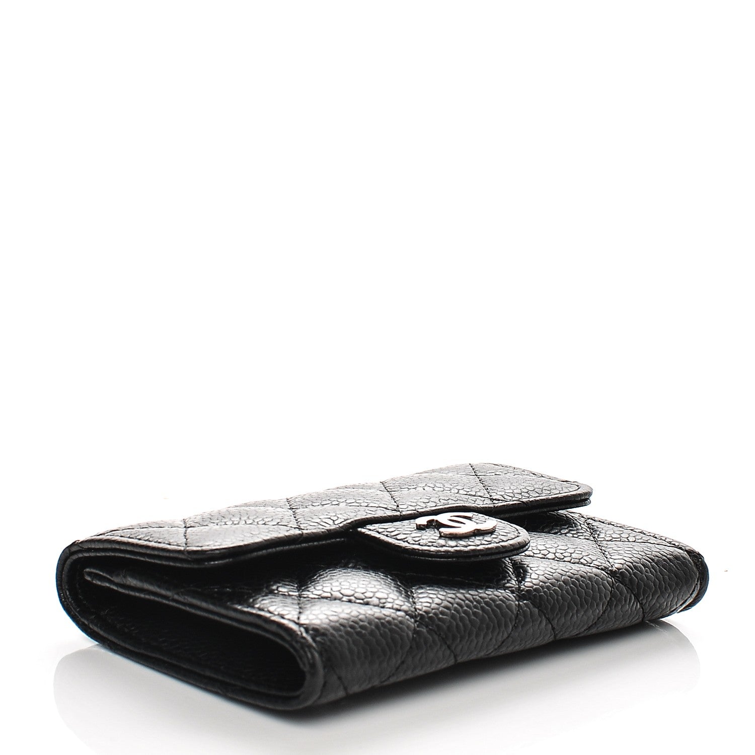 Chanel Caviar Quilted Flap Card Holder Black 4 of 8