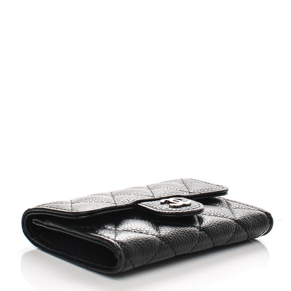 Chanel Caviar Quilted Flap Card Holder Black 4 of 8