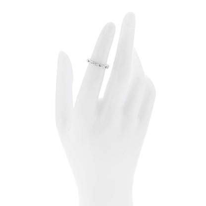 Tiffany 18K White Gold Diamond Paloma Picasso Graffiti Narrow Love and Kisses Ring 47 4 2 of 5