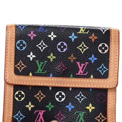 Louis Vuitton Monogram Multicolor Porte-Monnaie Billets Wallet Black 9 of 10