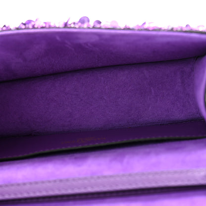 Valentino Garavani Sequin Vlogo Small Loco Shoulder Bag Purple 5 of 11