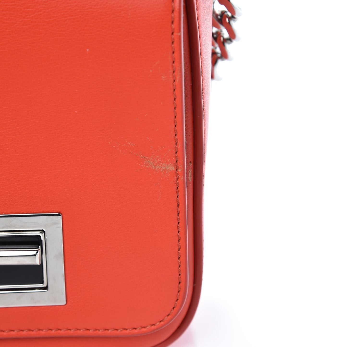 Smooth Calfskin 3Baguette Shoulder Bag Papavero