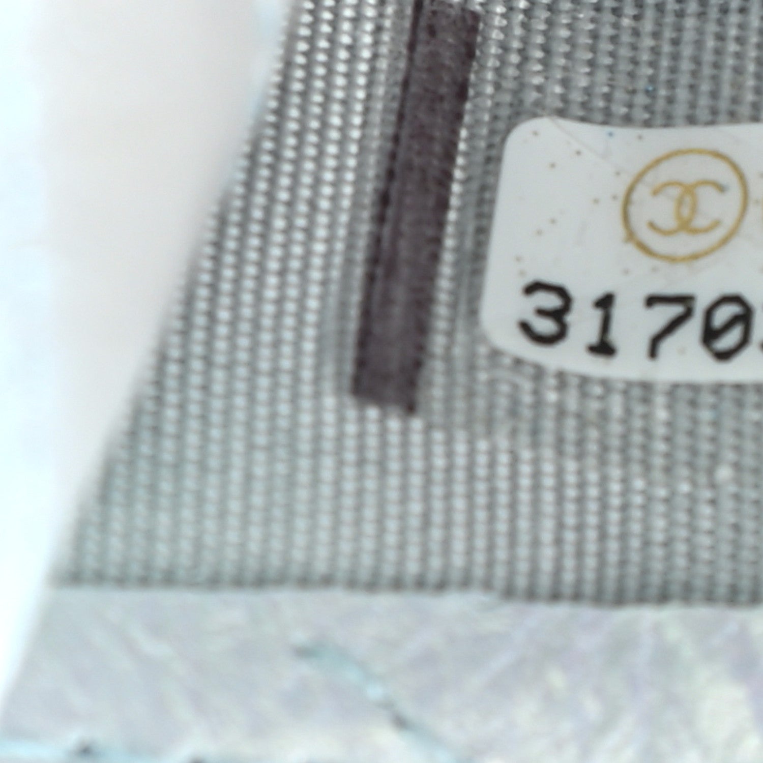 Chanel Iridescent Calfskin Quilted Card Holder Light Blue 6 of 8