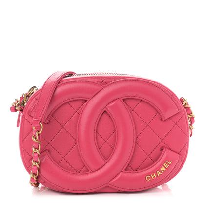 Chanel Lambskin Quilted Coco Midnight Camera Case Pink 1 of 13