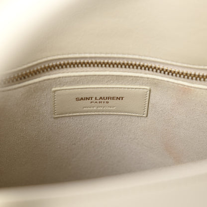 Saint Laurent Calfskin Small Sac De Jour Dove White 10 of 15