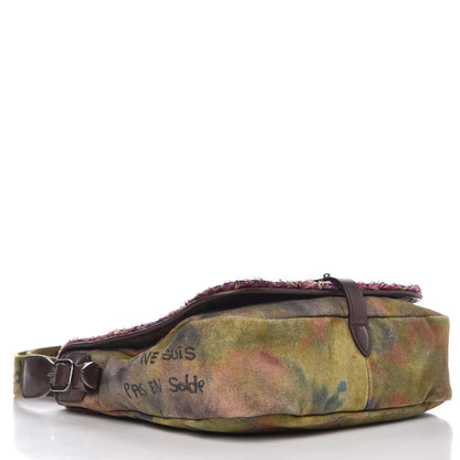 Chanel Washed Toile Graffiti On The Pavements Messenger Khaki Multicolor 4 of 9